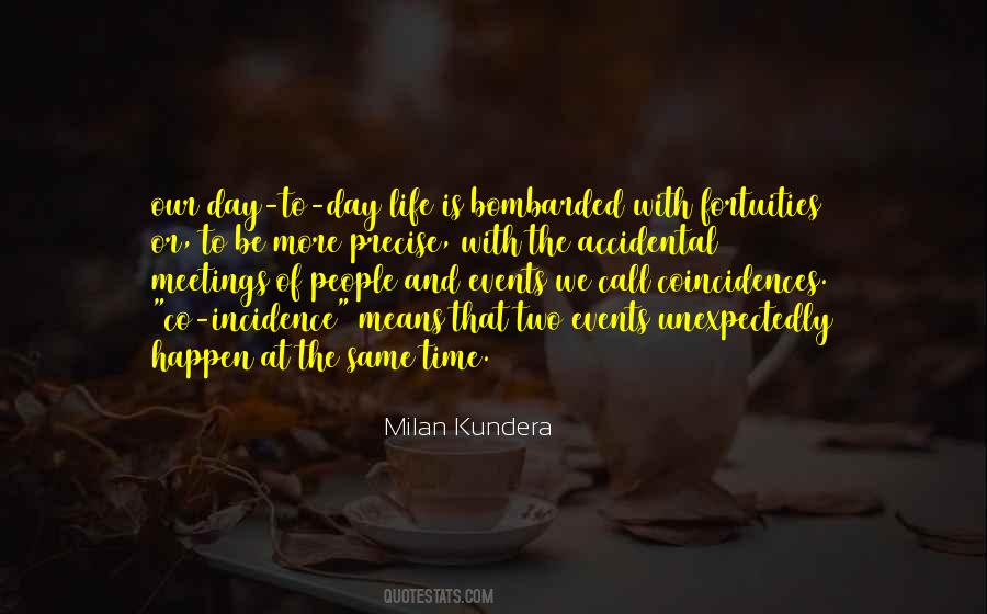 Quotes About Accidental Meetings #1098653