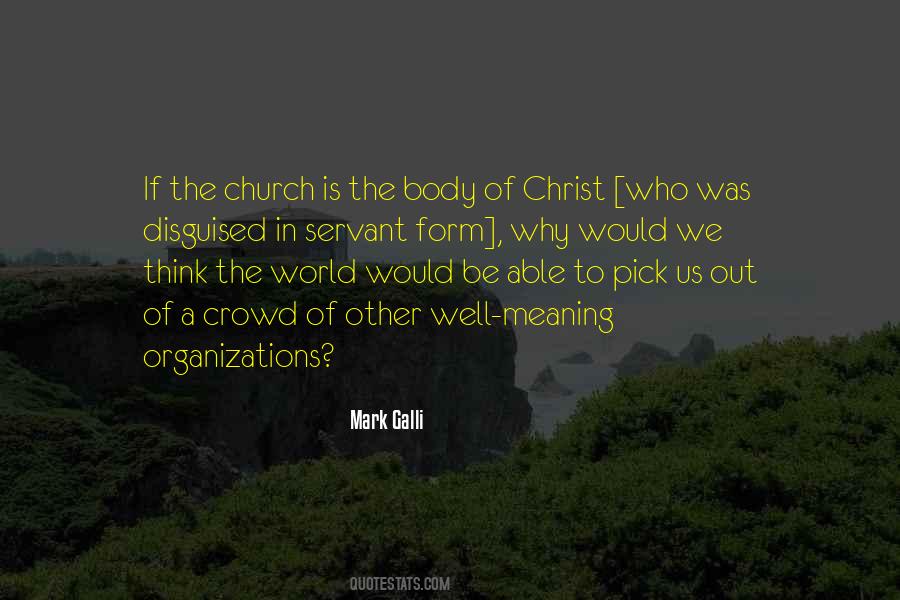 Body Of Christ Quotes #149376