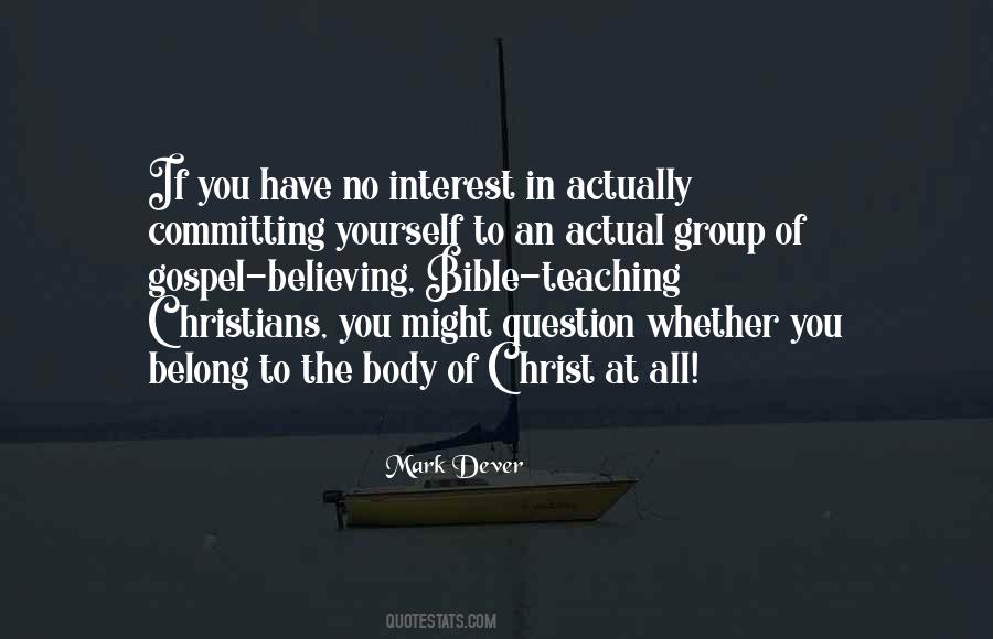 Body Of Christ Quotes #338797