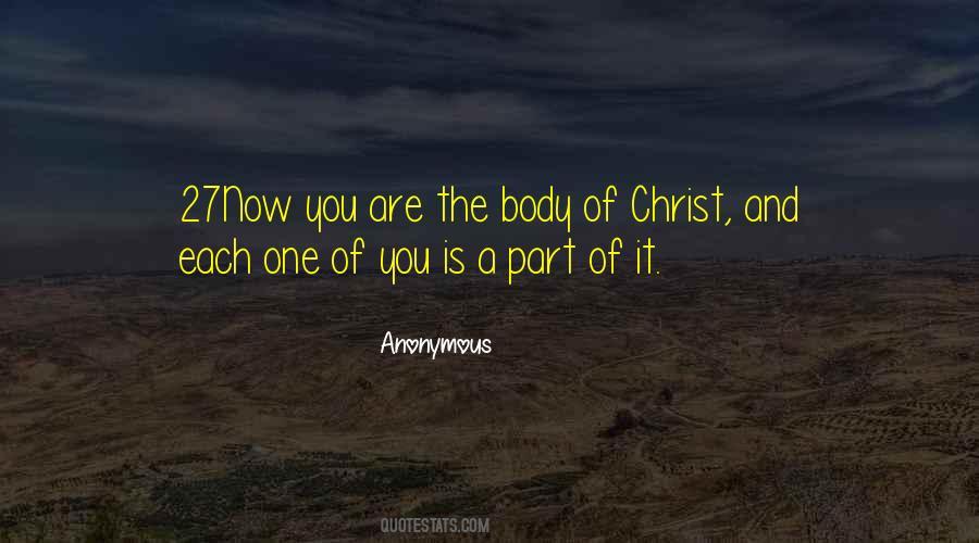 Body Of Christ Quotes #933922