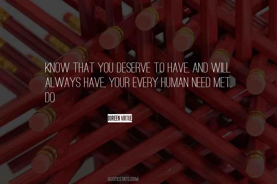 Human Need Quotes #1209787