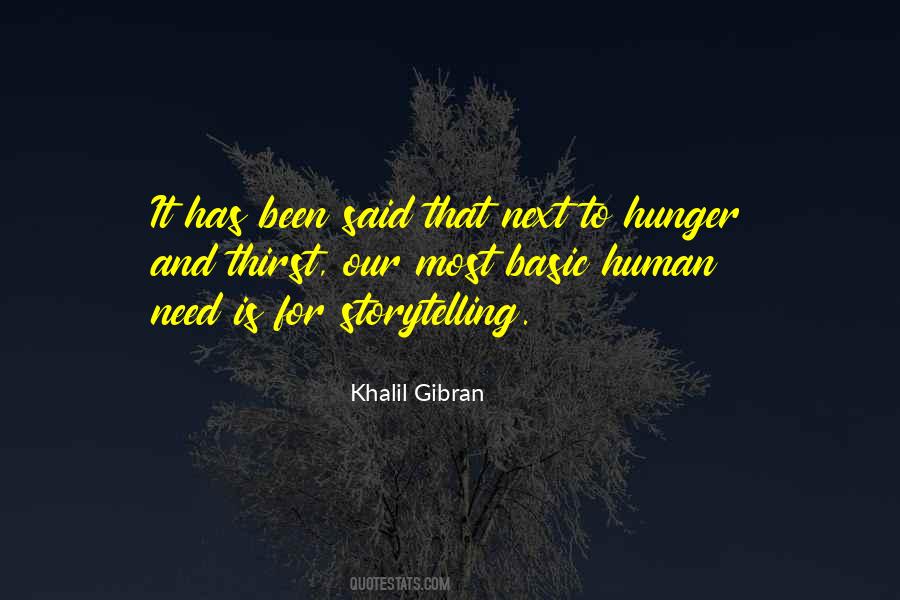 Human Need Quotes #852016