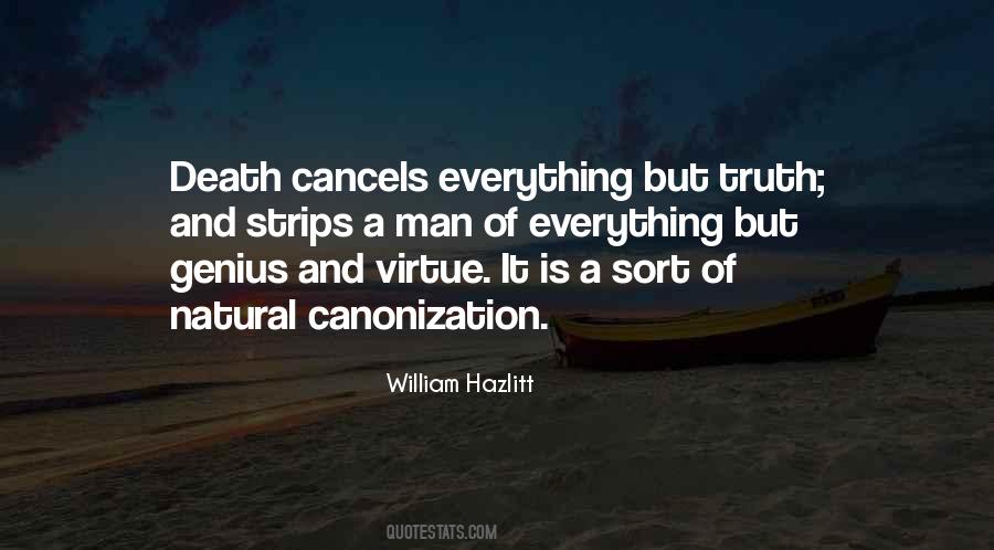 Quotes About Canonization #1054331