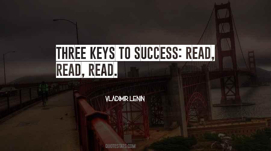Quotes About Keys To Success #1659646