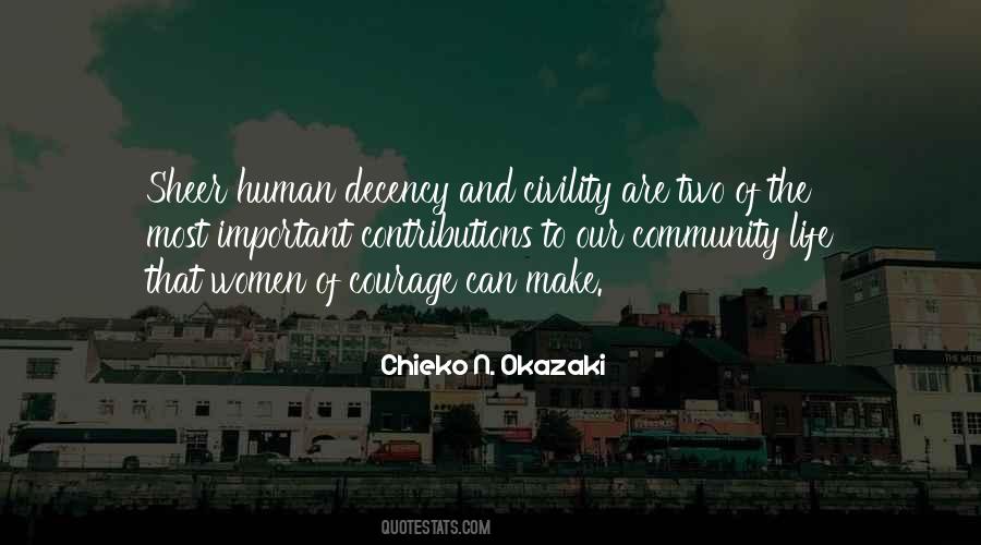 Quotes About Human Decency #690863