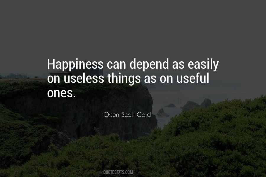 Quotes About Useless Things #289762