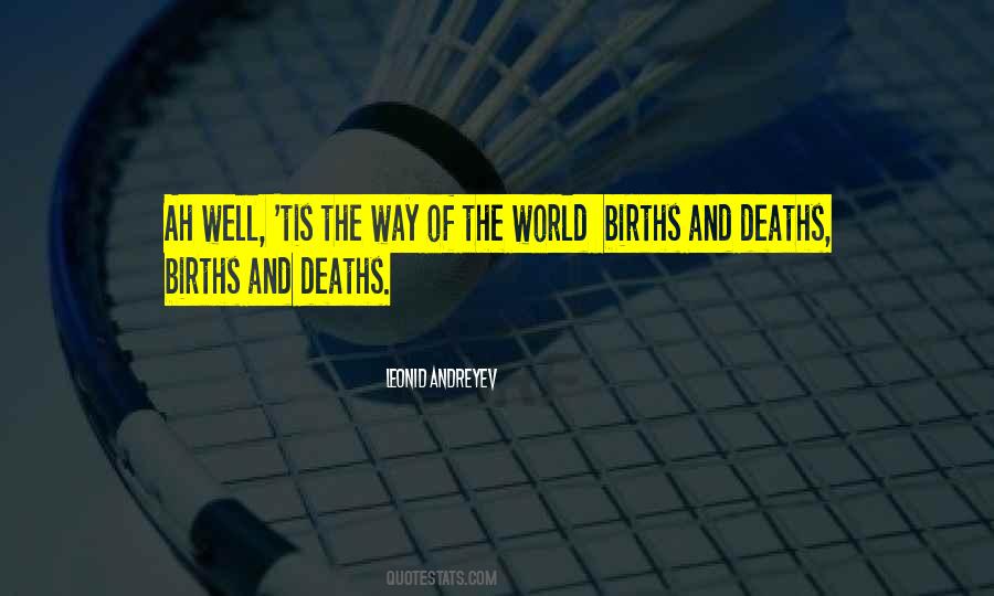 Quotes About Births And Deaths #1300450