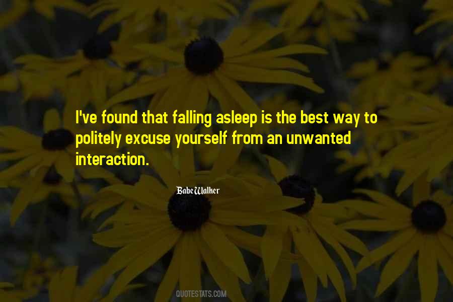 Quotes About Falling Asleep #489430