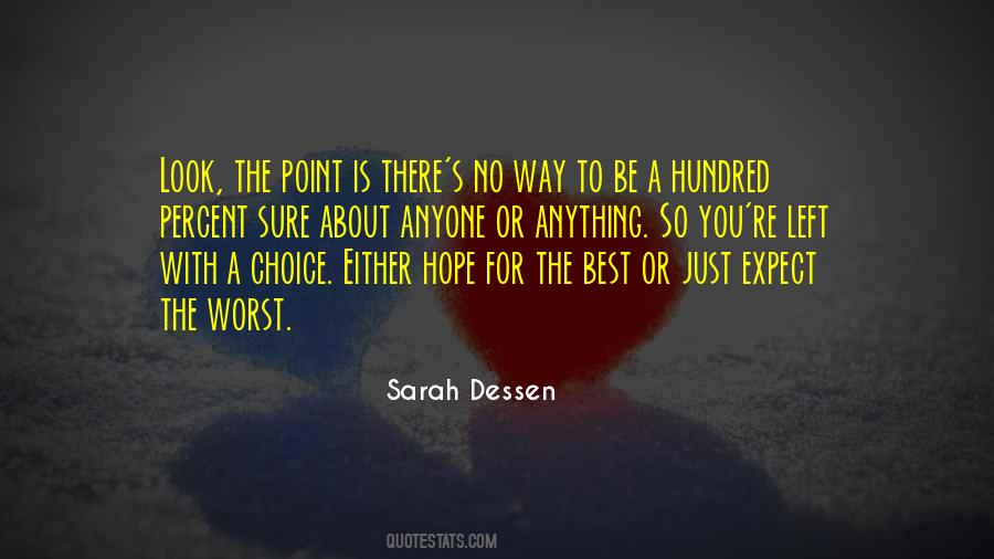 Quotes About Hope For The Best #104063