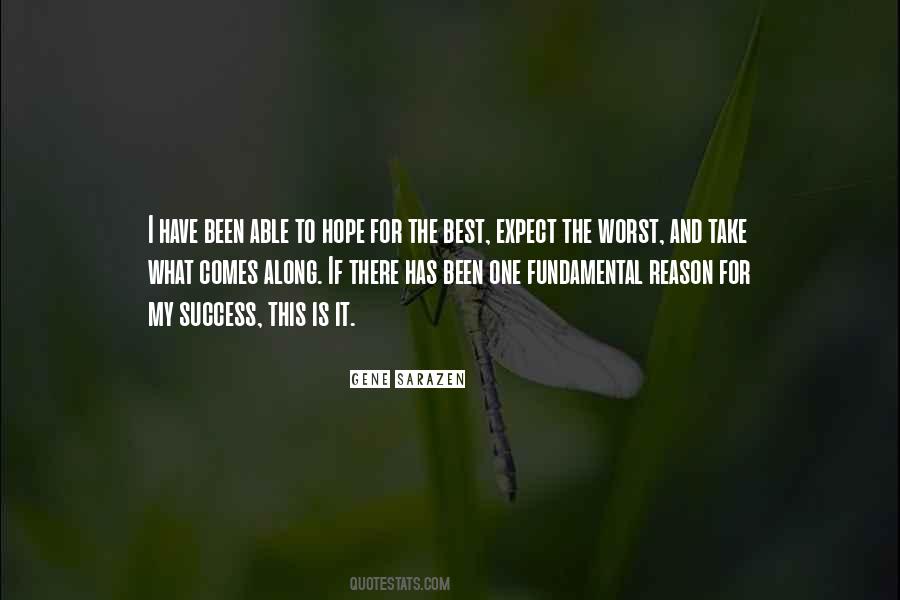 Quotes About Hope For The Best #289786