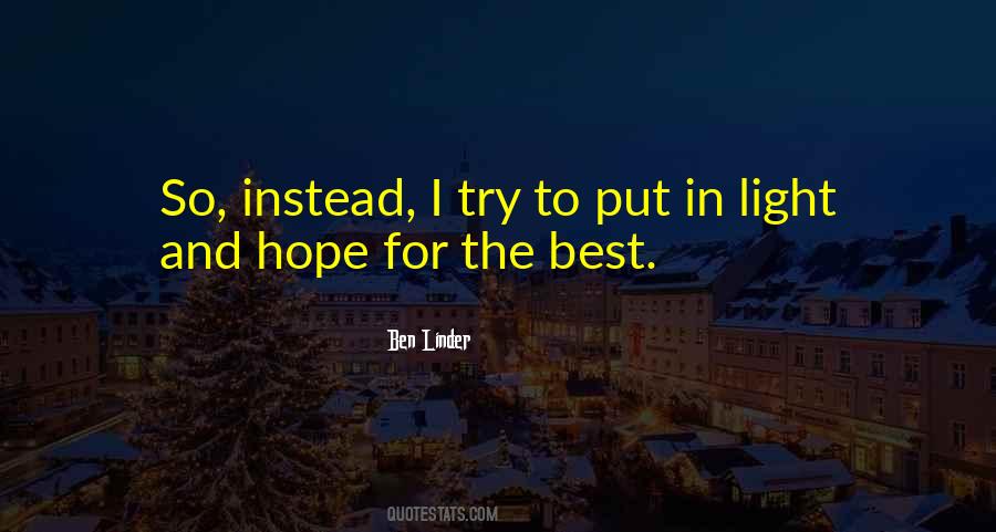 Quotes About Hope For The Best #666655