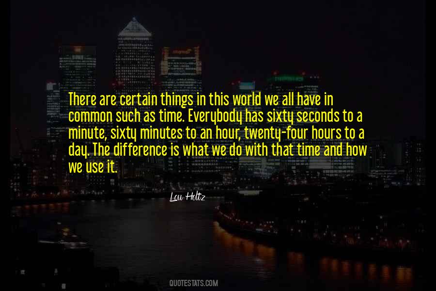 Quotes About Minutes And Hours #183825
