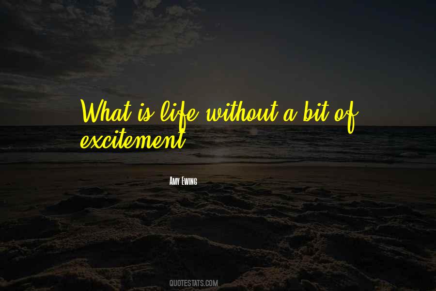 Excitement Of Life Quotes #944772