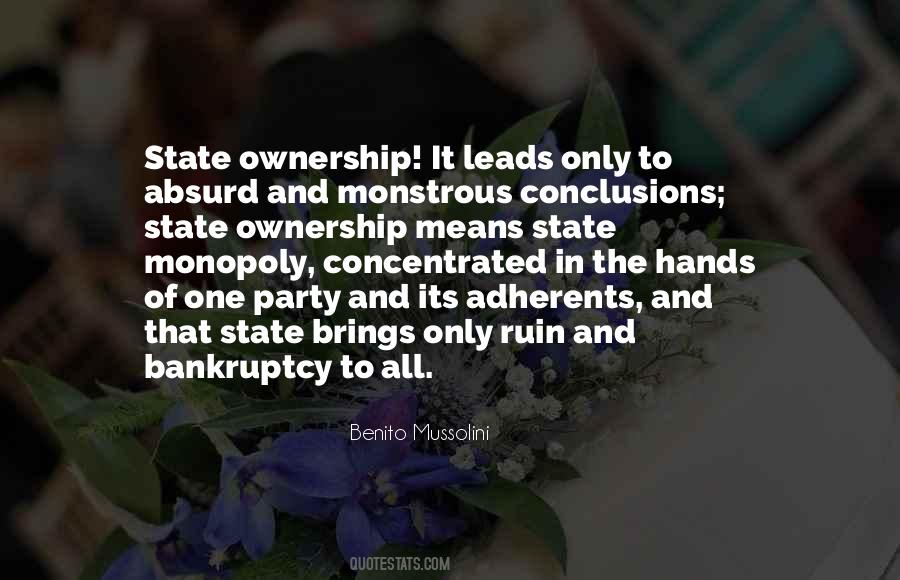 State Ownership Quotes #610245