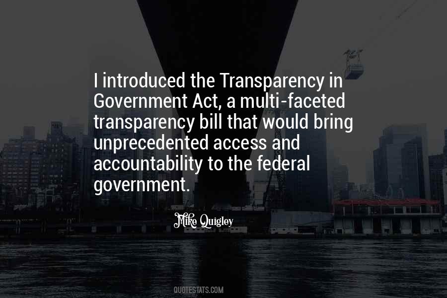 Quotes About Transparency And Accountability #286980