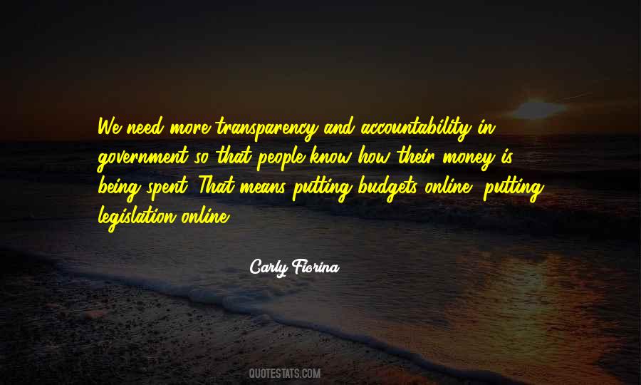 Quotes About Transparency And Accountability #476549