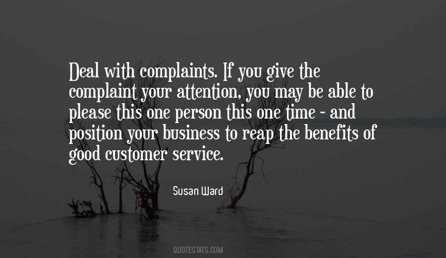 Quotes About Customer Complaint #1519710