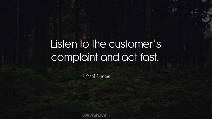 Quotes About Customer Complaint #52266