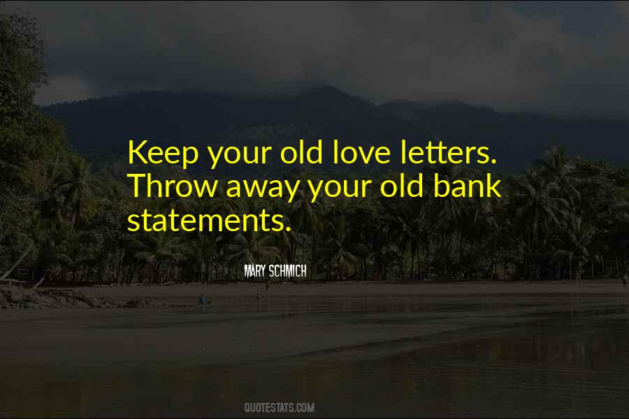 Quotes About Old Love Letters #1582250