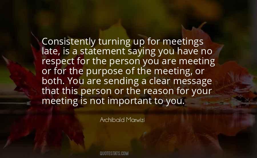 Quotes About Meetings #1352879
