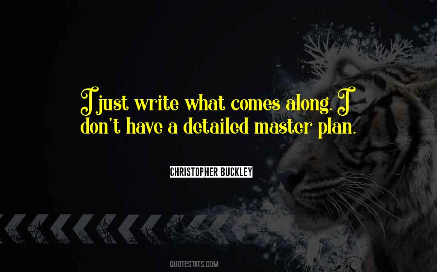 Quotes About Master Plan #1642692