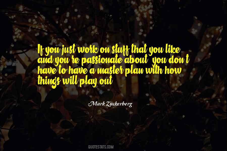 Quotes About Master Plan #843684