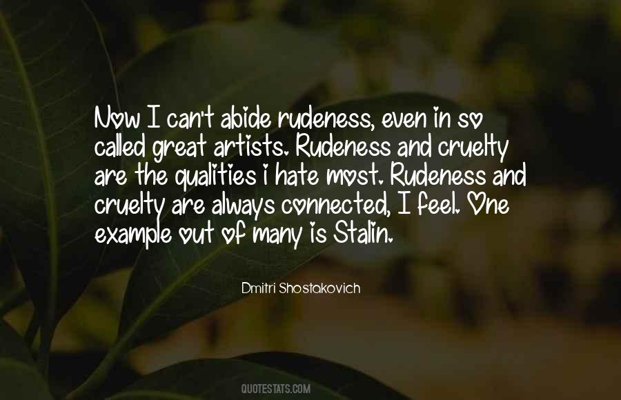 Quotes About Rudeness #325283