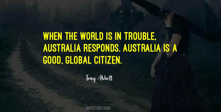 Trouble In The World Quotes #278956