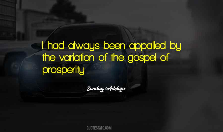 Quotes About Prosperity Gospel #687255