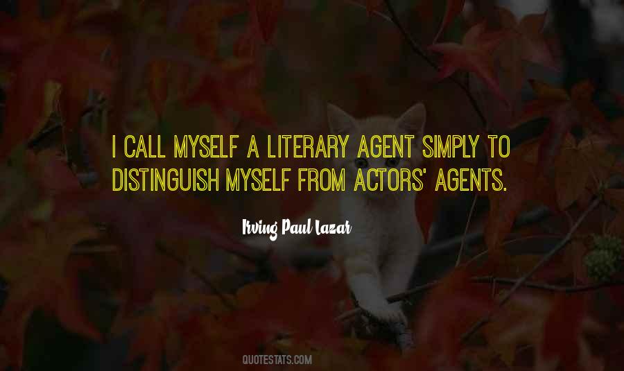 Quotes About Literary Agents #1166825