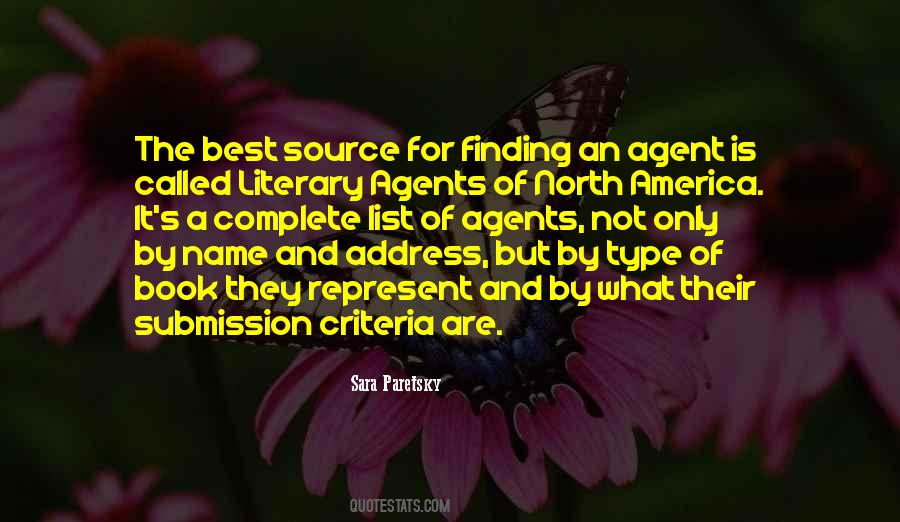 Quotes About Literary Agents #1386805