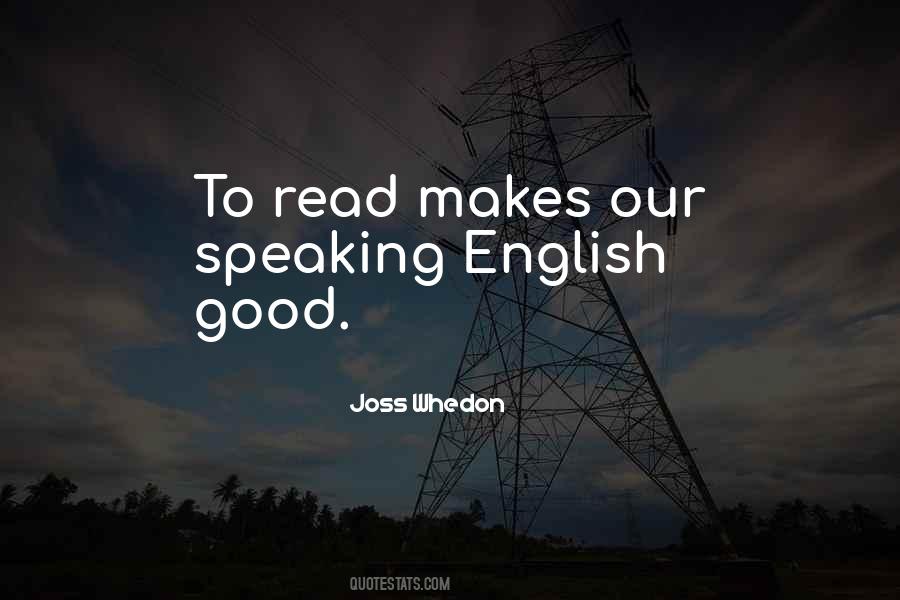 Quotes About English Speaking #507820