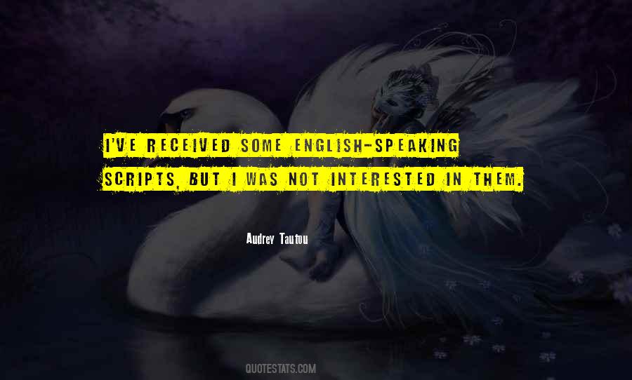 Quotes About English Speaking #833551