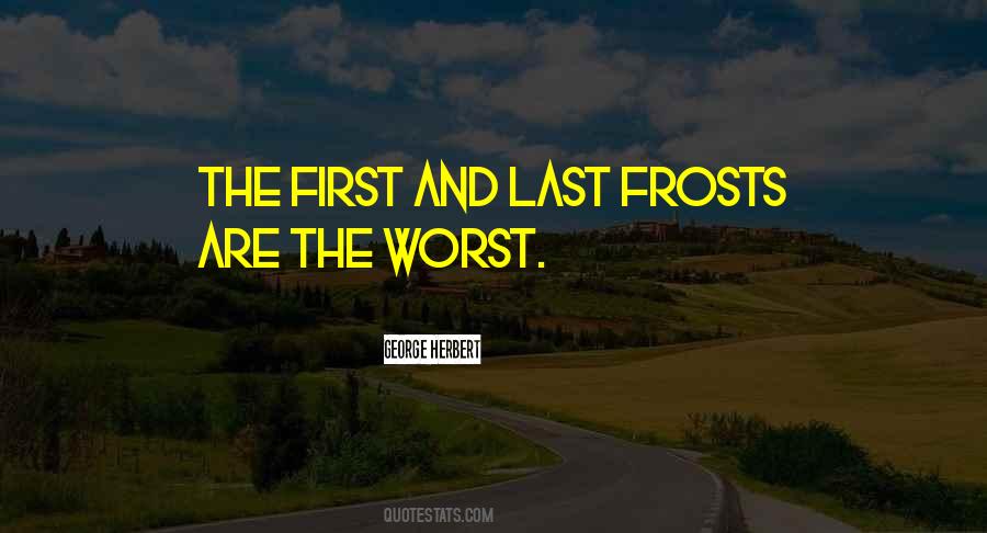 Quotes About First Frost #1306255