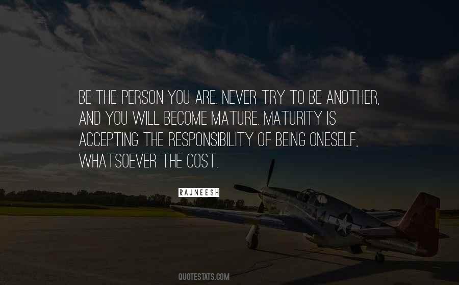 Quotes About Accepting Responsibility #1600484