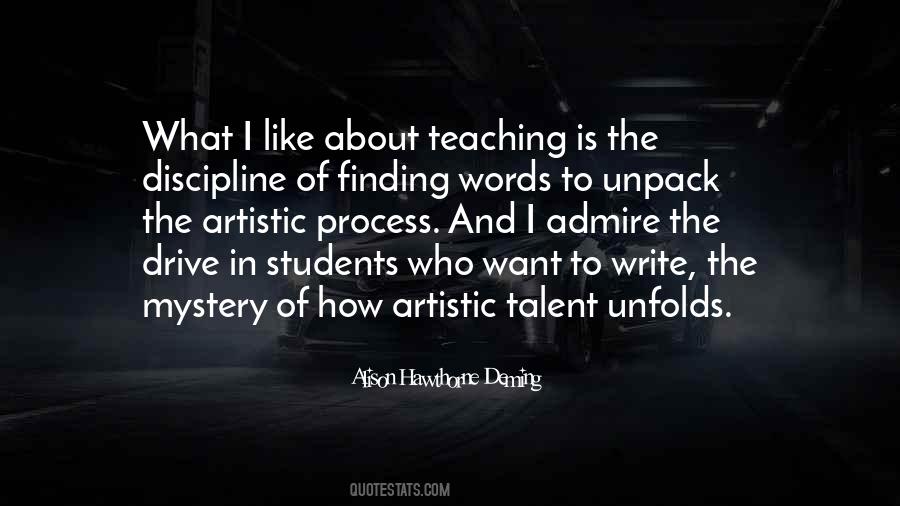 Quotes About The Artistic Process #1307158