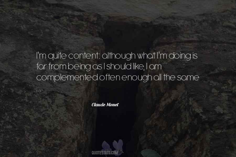 Quotes About Being Content With Yourself #147765