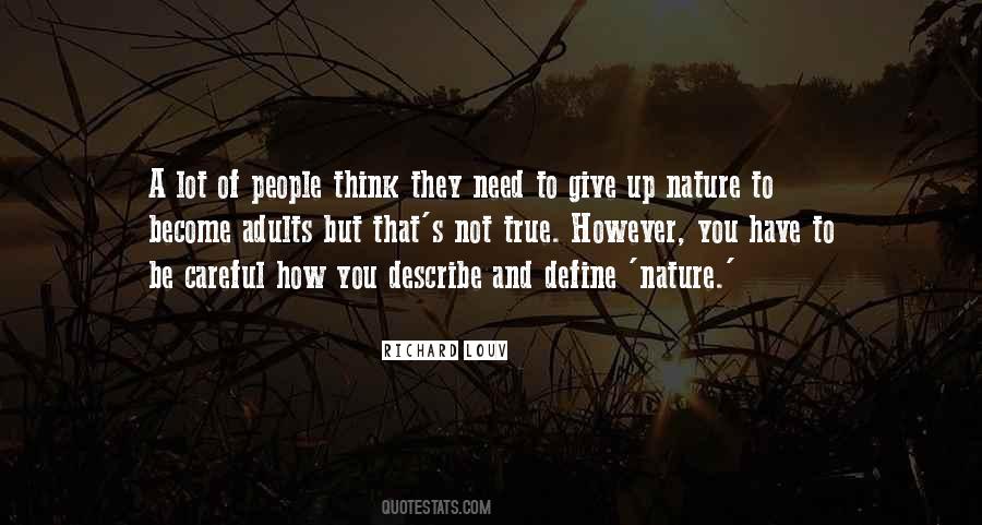 Quotes About People's Nature #83739