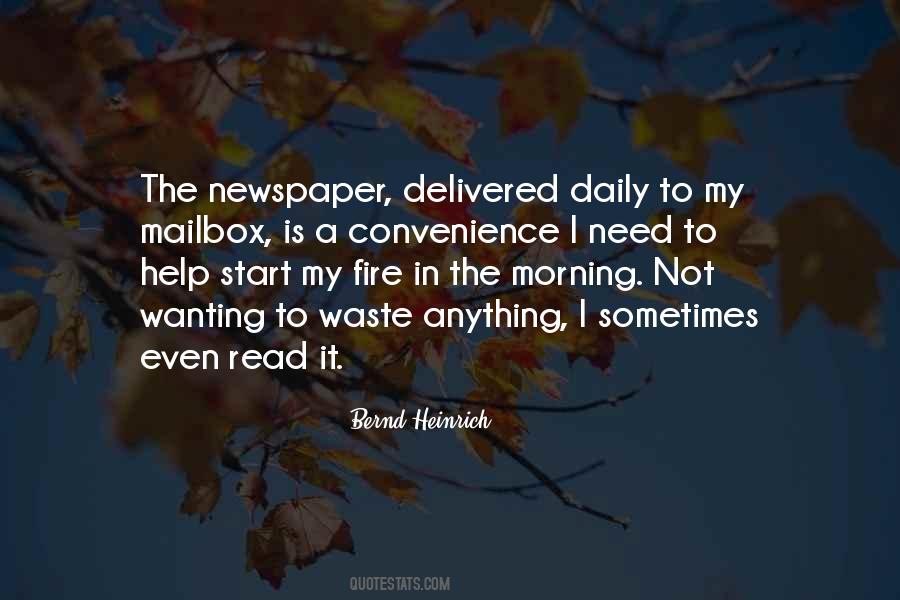 Quotes About Newspaper #1191215