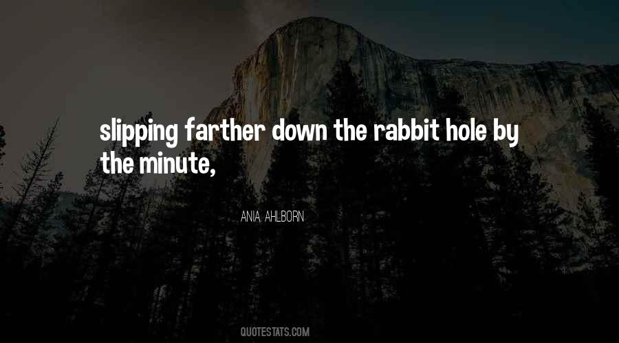 Quotes About Down The Rabbit Hole #339023