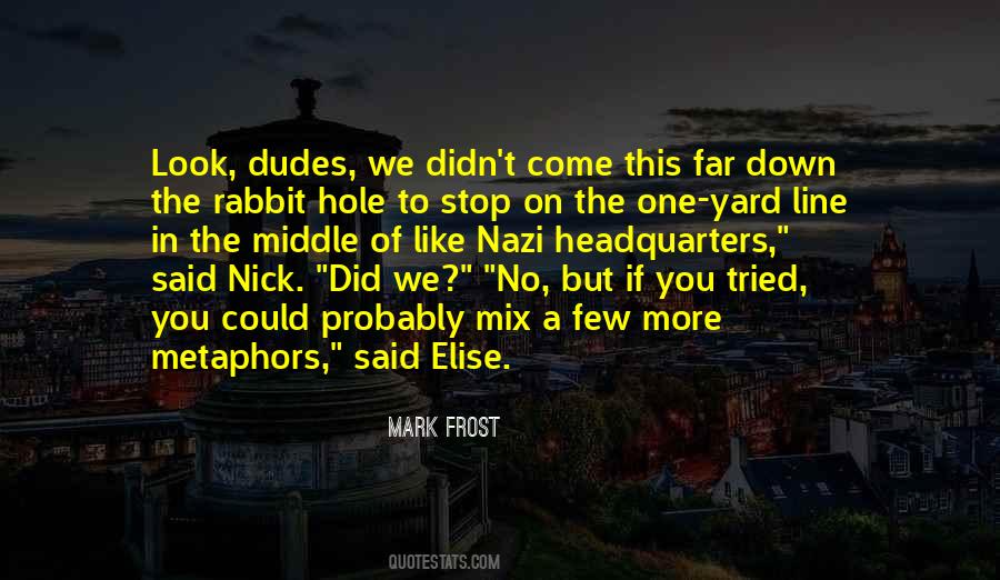 Quotes About Down The Rabbit Hole #823964