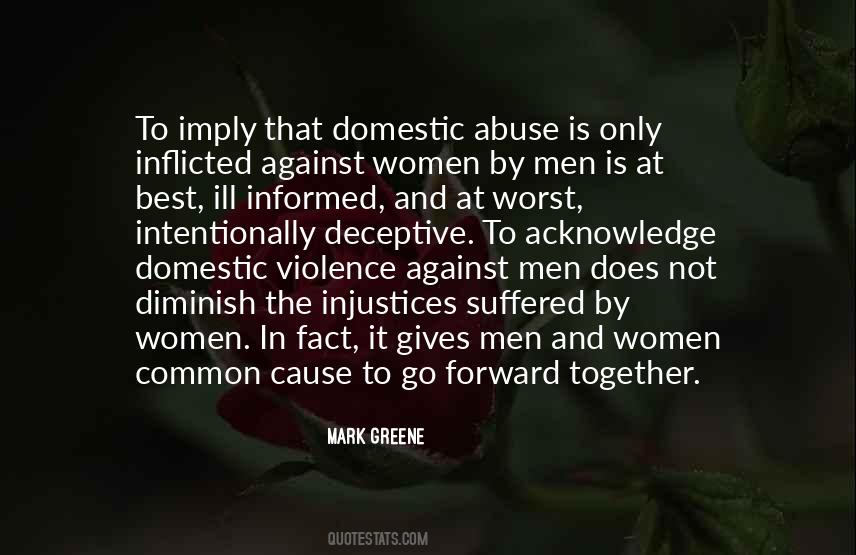 Domestic Violence Against Men Quotes #1226855