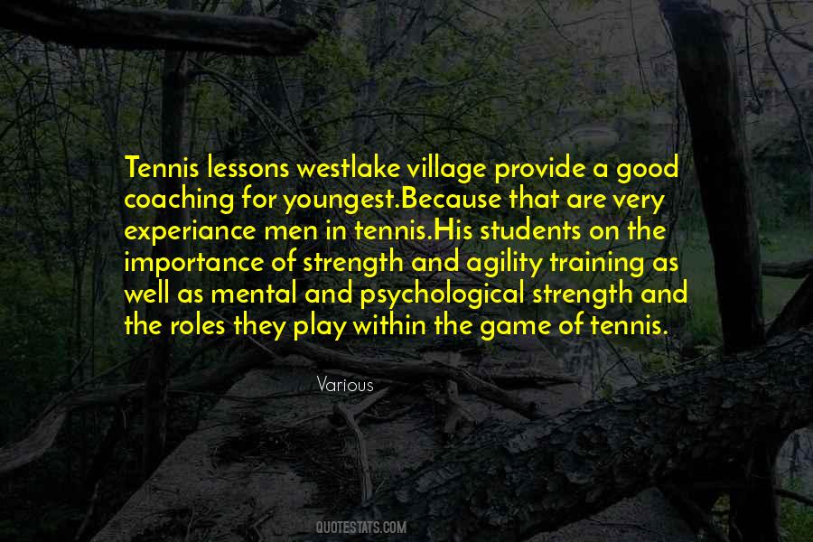 Tennis Game Quotes #766530