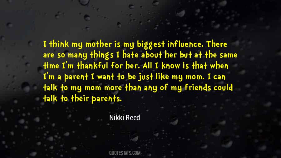 Quotes About Influence Of Parents #1484045