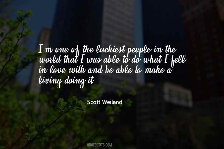 Luckiest People Quotes #213479