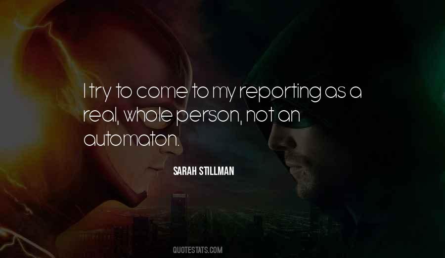 Quotes About Reporting #1723872