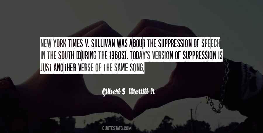 Quotes About Suppression Of Speech #1597951