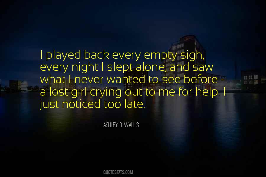 Quotes About Crying All Night #794692