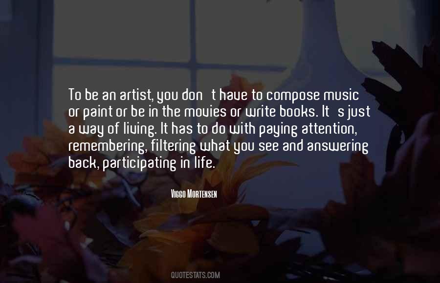 Artist Of Life Quotes #256497