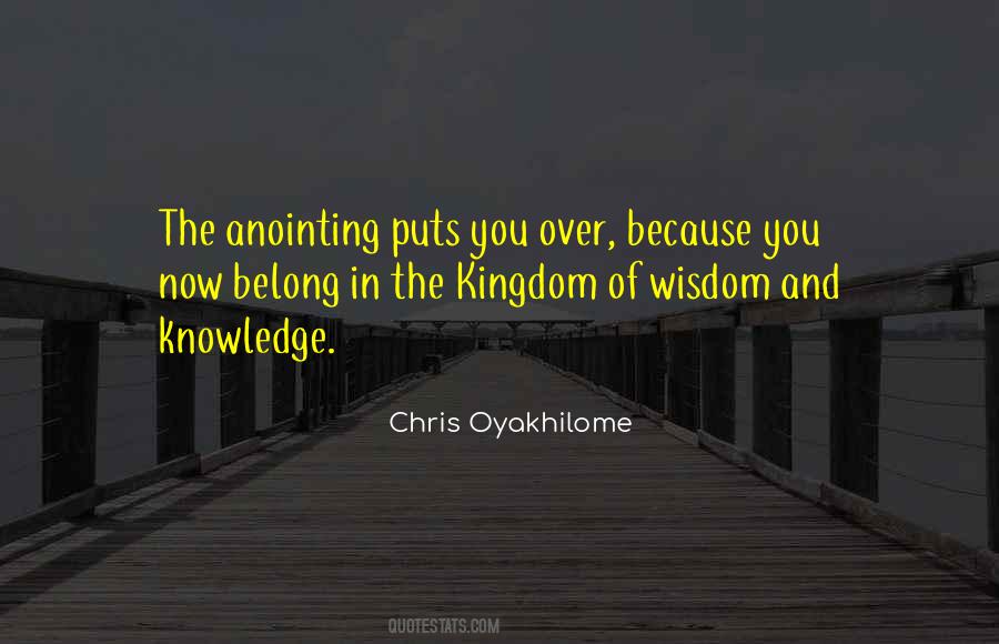 Quotes About Anointing #1080372
